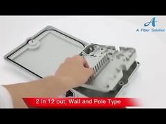 IP65 vezel Optische Einddoos, FTTH-de Doos Zwarte Kleur van de Dalingskabel