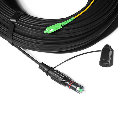 kwaliteit  Fiber Optic FTTH Solution Cable Waterproof With IPSC APC H Connector fabriek
