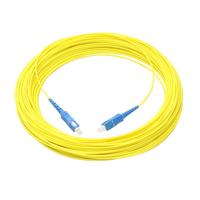 kwaliteit  FTTH Jumper Fiber Cable Assembly SC UPC To SC UPC Single Mode fabriek