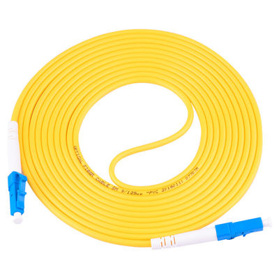 Van de de Vezelkabel van FTTH Singlemode Simplex het Flardkoord 2.0mm 3.0mm LC UPC