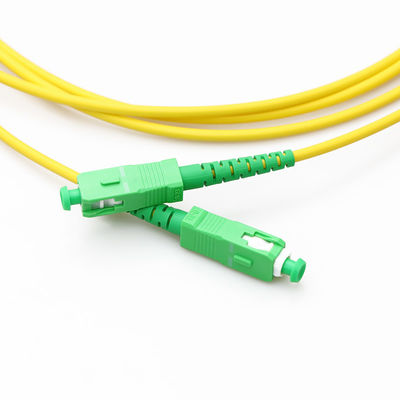 3mm van het het Flardkoord van de Vezelkabel Sc UPC - Sc-APC Simplex Enige Wijze 9/125