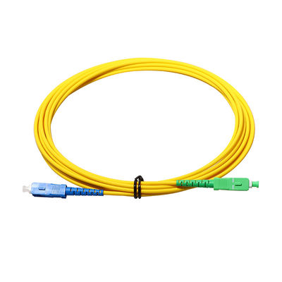 3mm van het het Flardkoord van de Vezelkabel Sc UPC - Sc-APC Simplex Enige Wijze 9/125