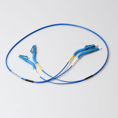 2.0mm 3.0mm de Kabel van het de Vezelflard van Sc LC met 90 Graad Flex Angled Boot