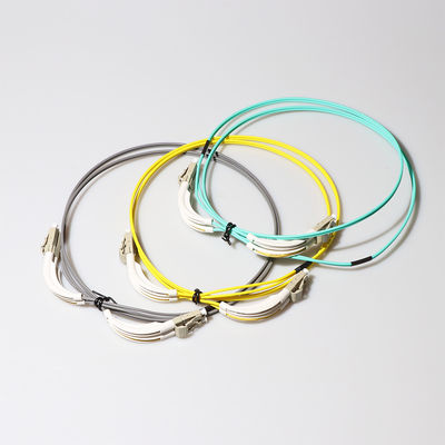 2.0mm 3.0mm de Kabel van het de Vezelflard van Sc LC met 90 Graad Flex Angled Boot