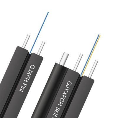 1 2 Optische Binnen/openlucht Vlakke FTTH de Dalingskabel van de 4 Kernvezel