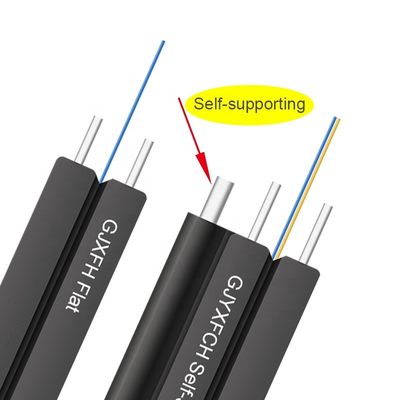 1 kern 2 optische de dalingskabel van de kernen4core 12core gjyxch gjyxfch gjxh g657a1 g657a2 g652d ftth binnen openluchtvezel
