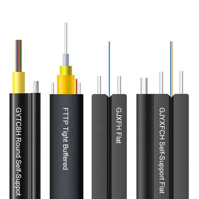 1 kern 2 optische de dalingskabel van de kernen4core 12core gjyxch gjyxfch gjxh g657a1 g657a2 g652d ftth binnen openluchtvezel