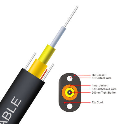 1 kern Toneable G657A1 G657A2 G657A3 FTTP trad als buffer op vast voor Binnen/Openluchtdalingskabel voor telecommunicatie, Vlakke Daling Cabl