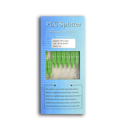 Aangepaste FTTH-PLC Mini Steel Tube Type van de Vezel Optische Splitser 1x8