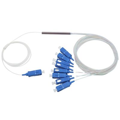 1 Optische Miniplc van de metervezel Splitser 1x8 met de Schakelaar van Sc UPC