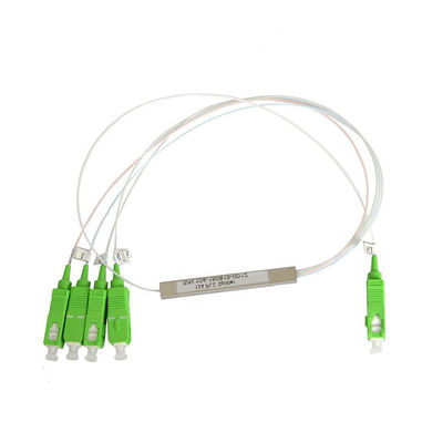 Mini Steel Tube Type 1 * 4 PLC Splitser met Sc-APC UPC Schakelaar