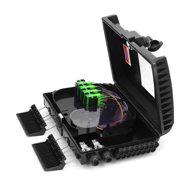 IP65 vezel Optische Einddoos, FTTH-de Doos Zwarte Kleur van de Dalingskabel