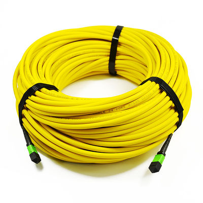 12 kern 24 het Koord van het de Kabelflard van de Kernvezel, het Flardkabel Om3 Om4 van Mtp Mpo voor Qsfp