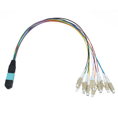8 de Kabelassemblage MPO van de kern Kleurrijke Vezel aan de Doorbraak van Sc 0.9mm UPC van LC FC ST