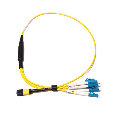 24 de Kabelassemblage van de kernvezel, MPO aan LC-Doorbraakkabel voor FTTH