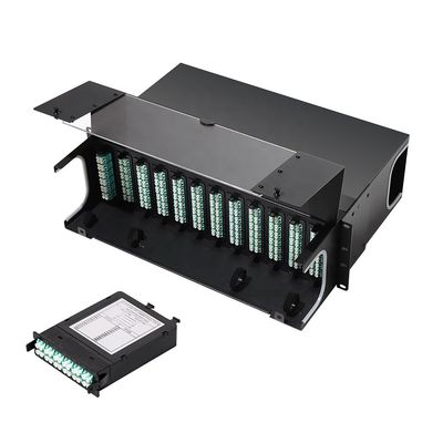 De Cassettemodule 12 Vezel 24 van LC LGX MTP MPO Vezel voor Gestructureerde Aanleg van kabelnetten