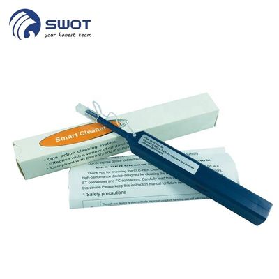 1.25mm de de Kabeltoebehoren van de Metalen kappenvezel, LC MU Één klikken Vezel Optische Schoonmakende Pen