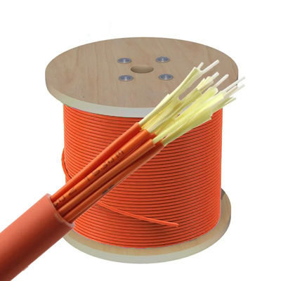 FTTH Binnen 12 boort vezel optische kabel OM3/de kabel van de optische vezeldistributie uit