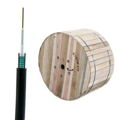 De openluchtvezel van de 2 Kern Gepantserde Kabel Optisch met MDPE-Schede 7.6mm Diameter