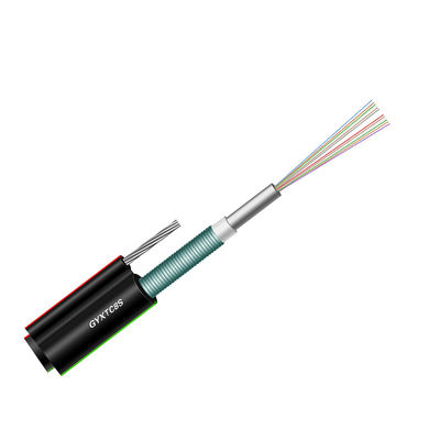 De aangepaste Gepantserde Kabel van de Staaldraad, Optische Vezelkabel 4 Kern met PE Schede