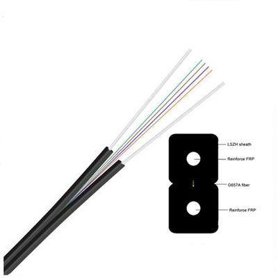 Openlucht Vlakke de Kabel Enige Wijze van de 2 Kernvezel met Verklaard Ce