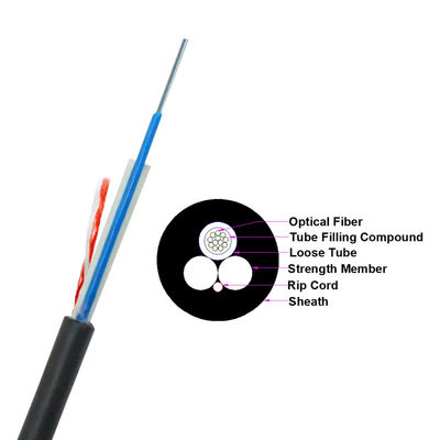 FRP-Optische Openluchtkabel 24 van de Sterktevezel Kerneng.652d Type OEM ODM