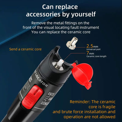 De aangepaste 650nm-Toebehoren van de Vezelkabel, Pen Type Visual Fault Locator 30mw