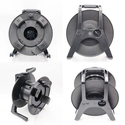 Zwarte buitenkabelrollers 300M 250M 200M 150M 100m LC tot LC Fiber Patch Cord Extension Cable Reel